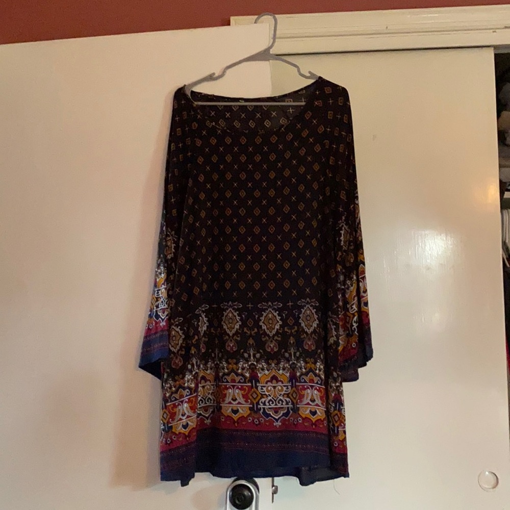 Adorable plus size bell sleeve tunic